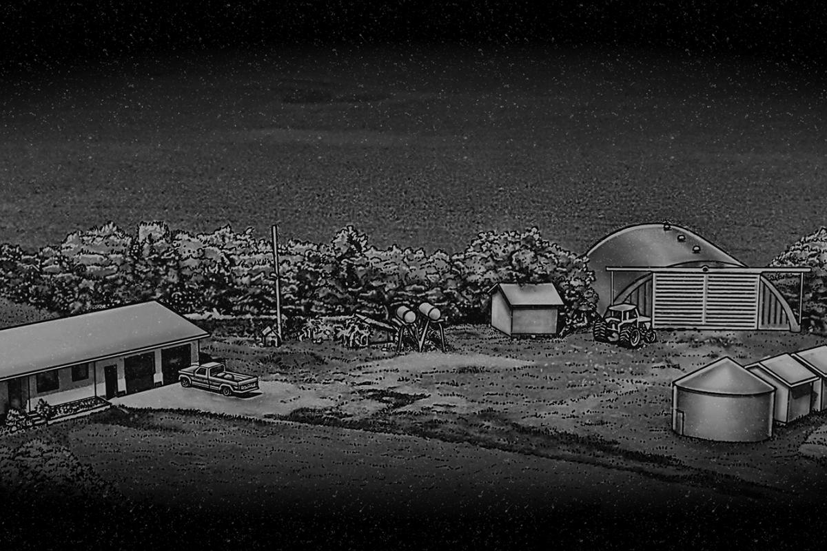 Diamond Etched Landscape